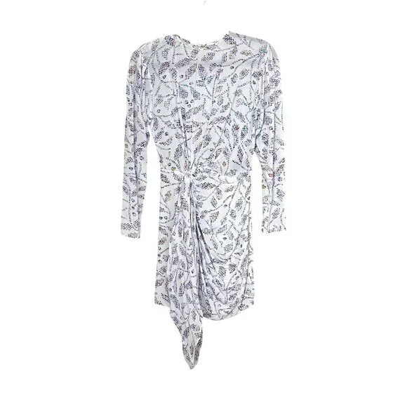 New Isabel Marant Etoile $705 Dulce Mini Dress Size 36 US 4 Small - Picture 4 of 12